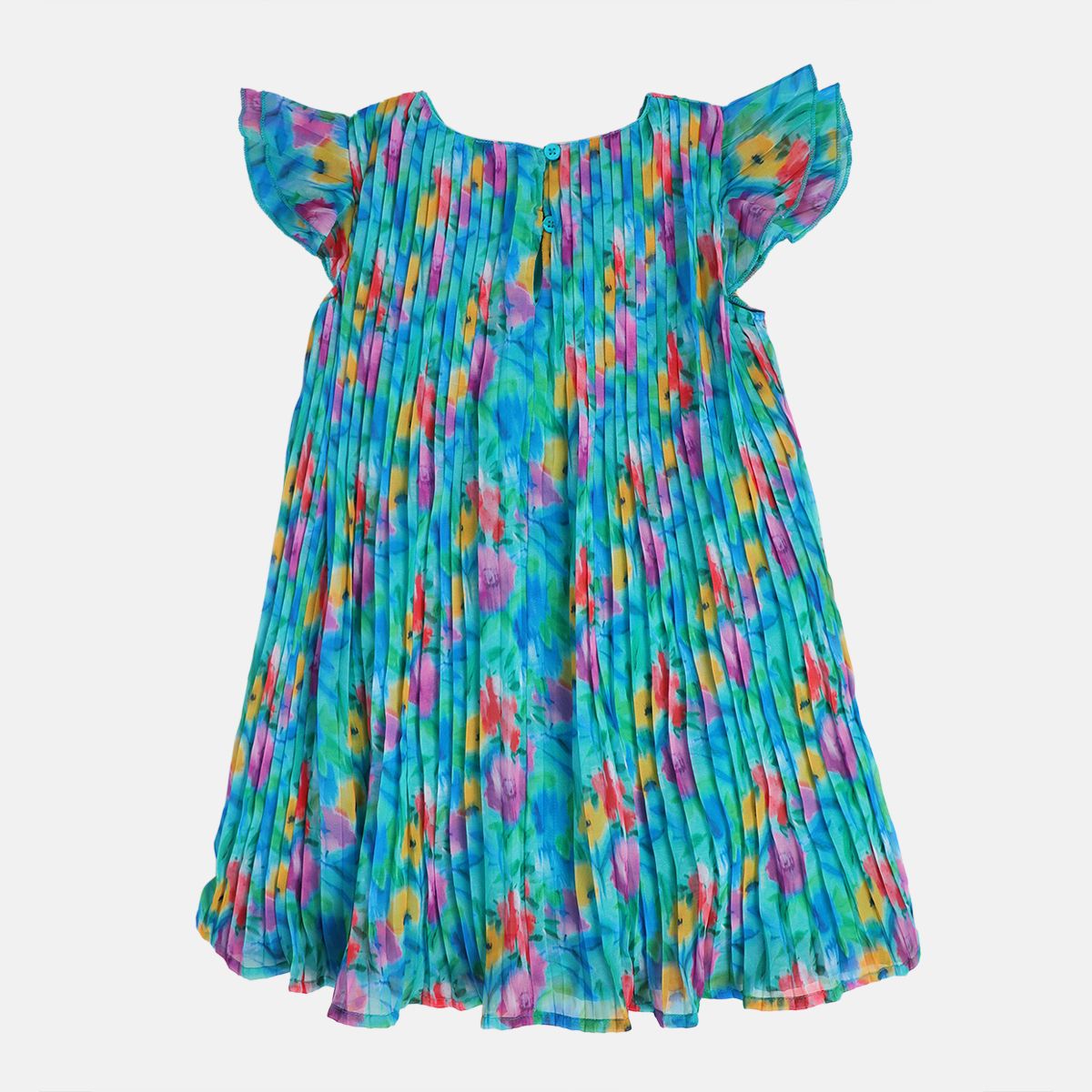 Girl Blue Woven Dress