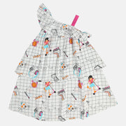 Girls Multicolor Pack Of 1 Dress