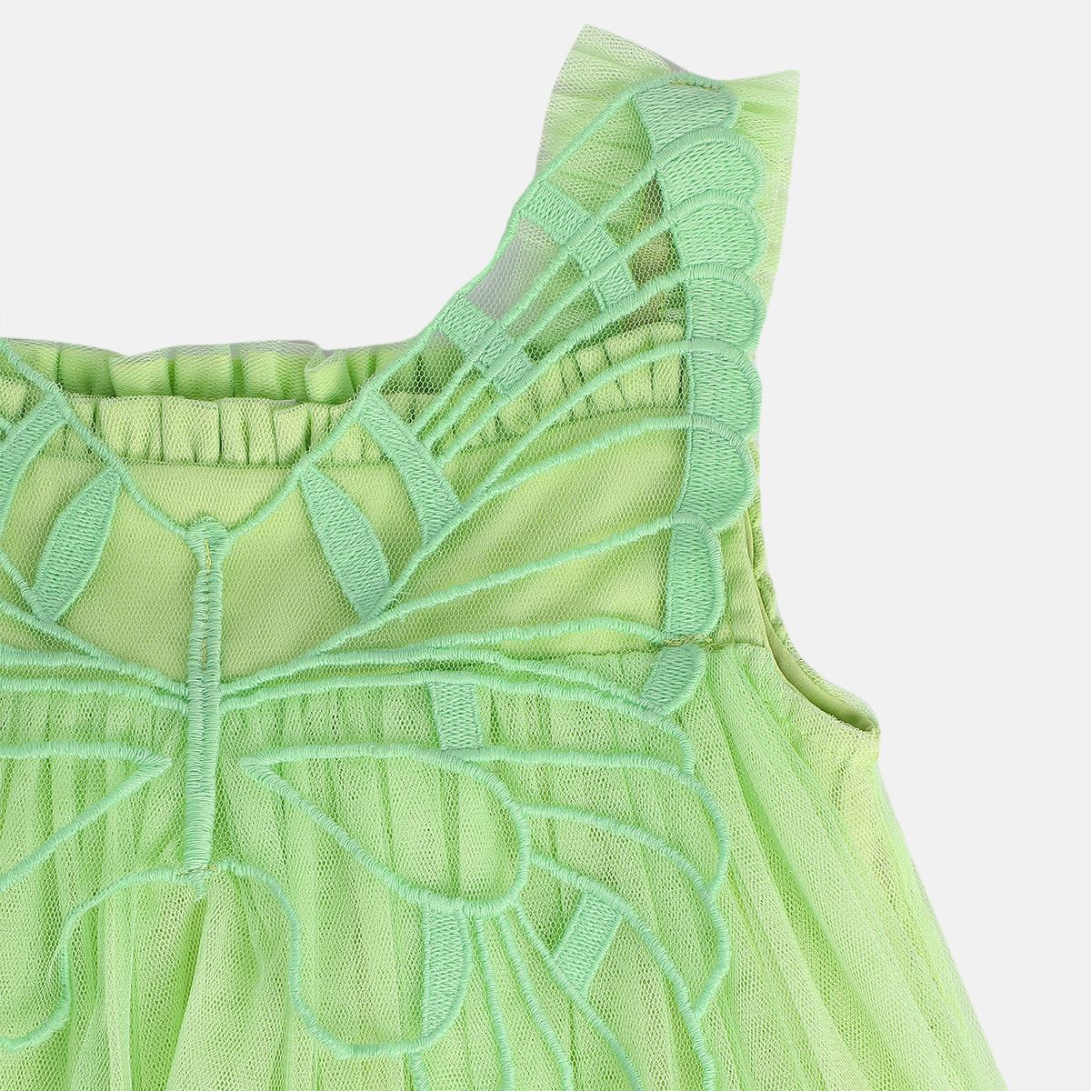 Girls Green Pack Of 1 Dress