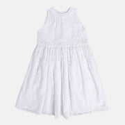 Girl White Party Dress