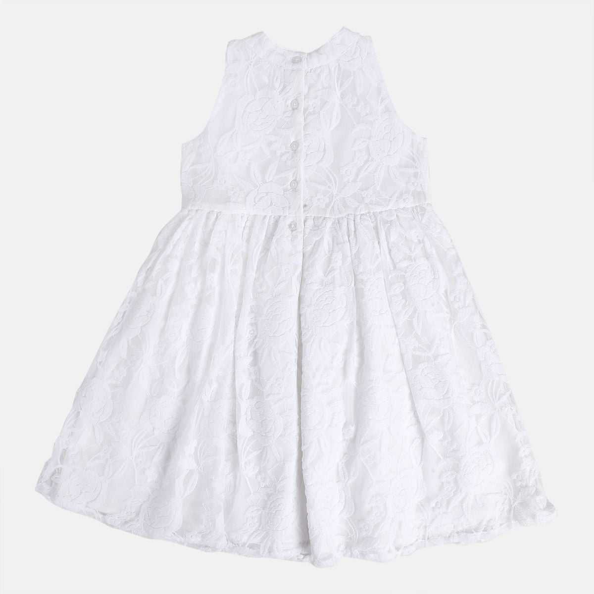 Girl White Party Dress