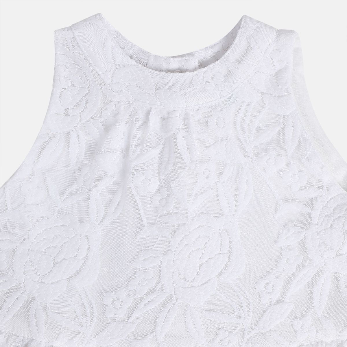 Girl White Party Dress