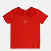 Girls Red Pack Of 1 Knit Top
