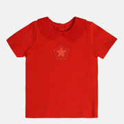 Girl Red Knit Top