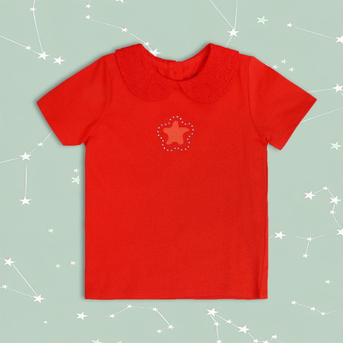 Girls Red Pack Of 1 Knit Top
