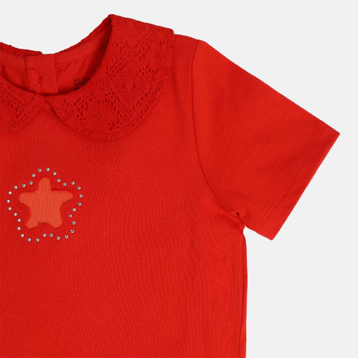 Girl Red Knit Top