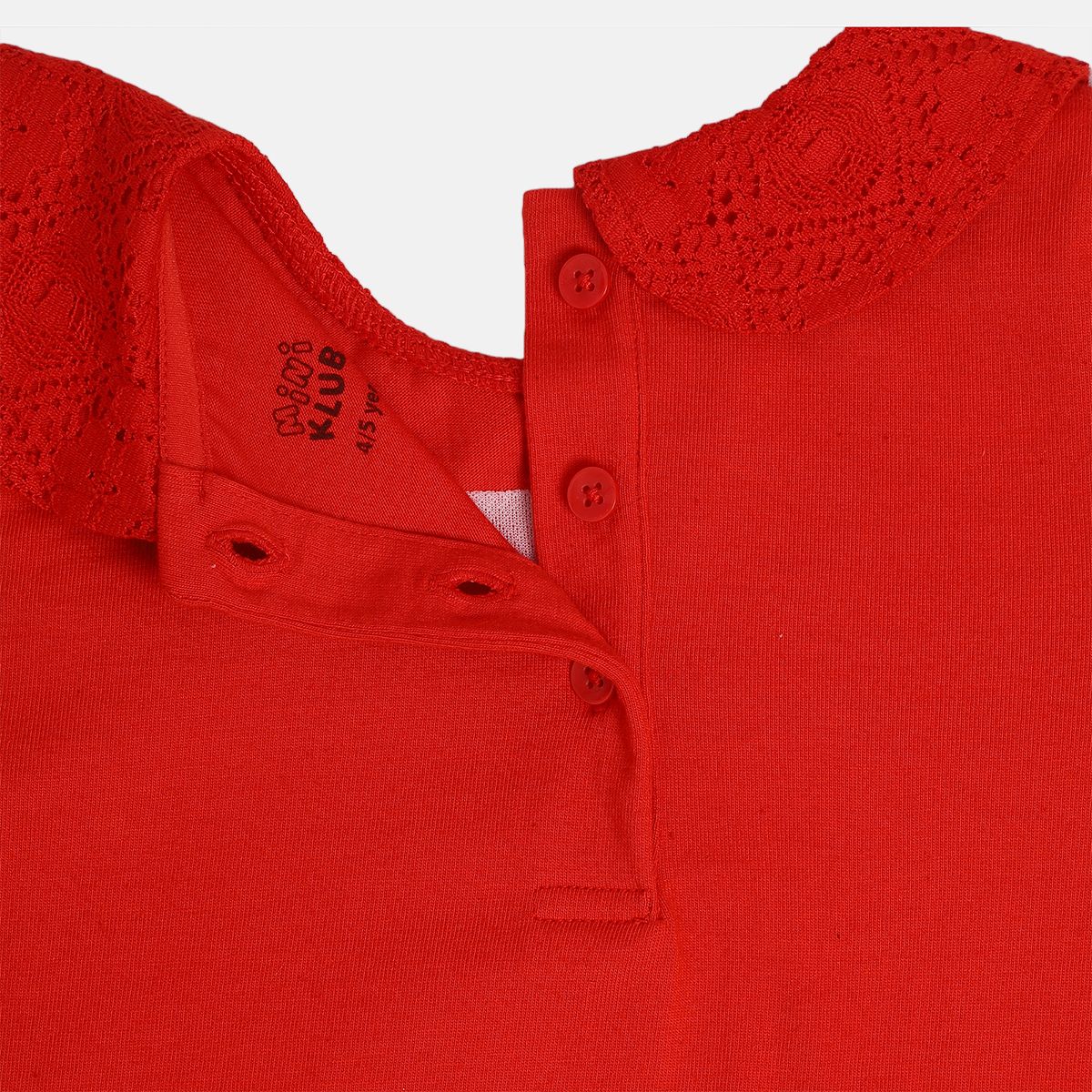 Girls Red Pack Of 1 Knit Top