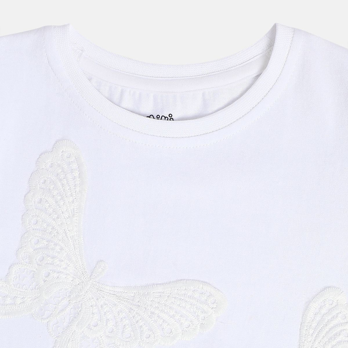 Girl White Knit Top