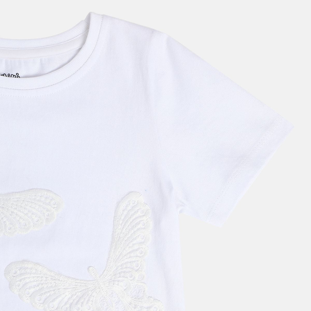 Girl White Knit Top