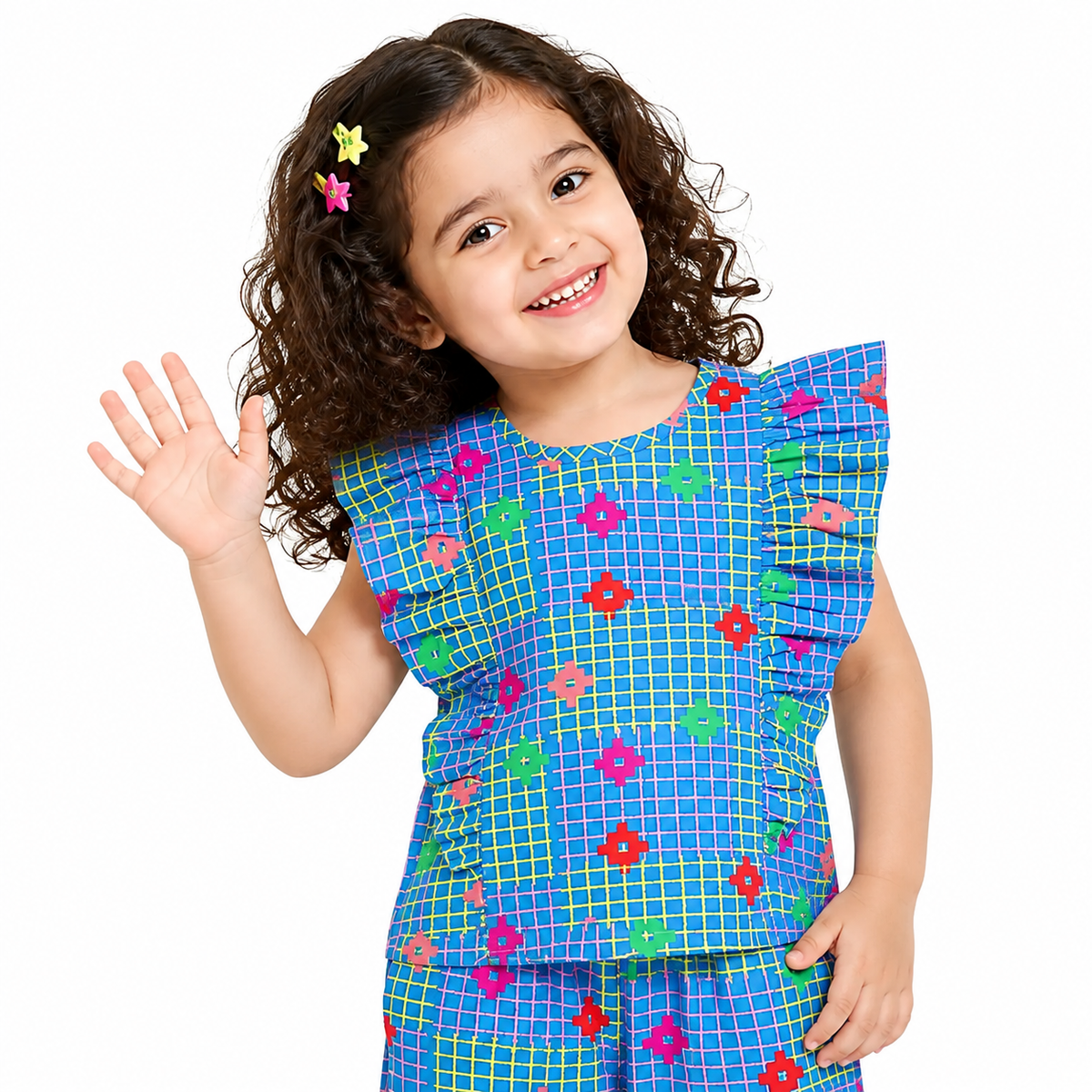 Girls Blue Pack Of 2 Lounge Wear