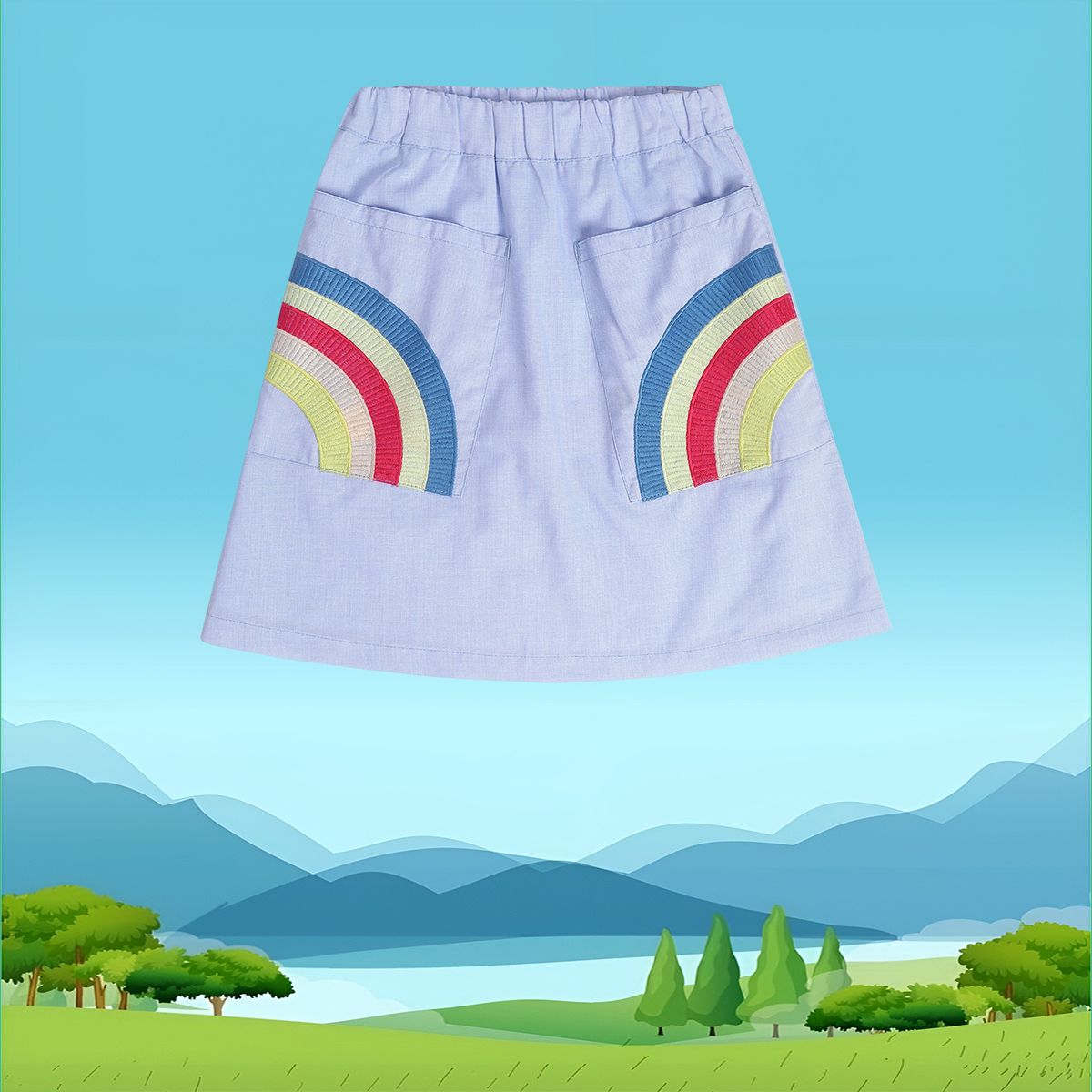 Girls Blue   Skirt