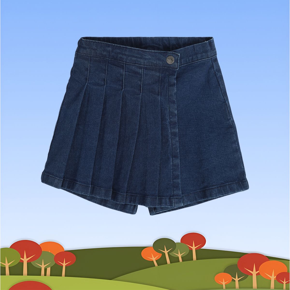 Girl Blue Denim Skirt