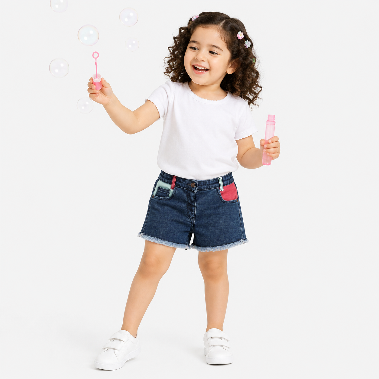 Girls Blue Pack Of 1 Shorts