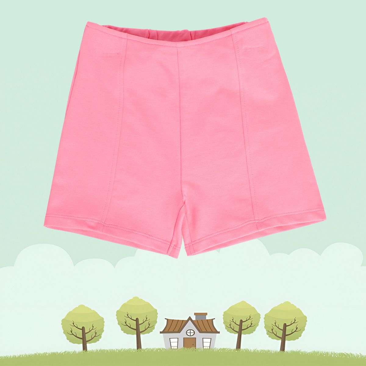 Girls Pink Pack Of 1 Shorts