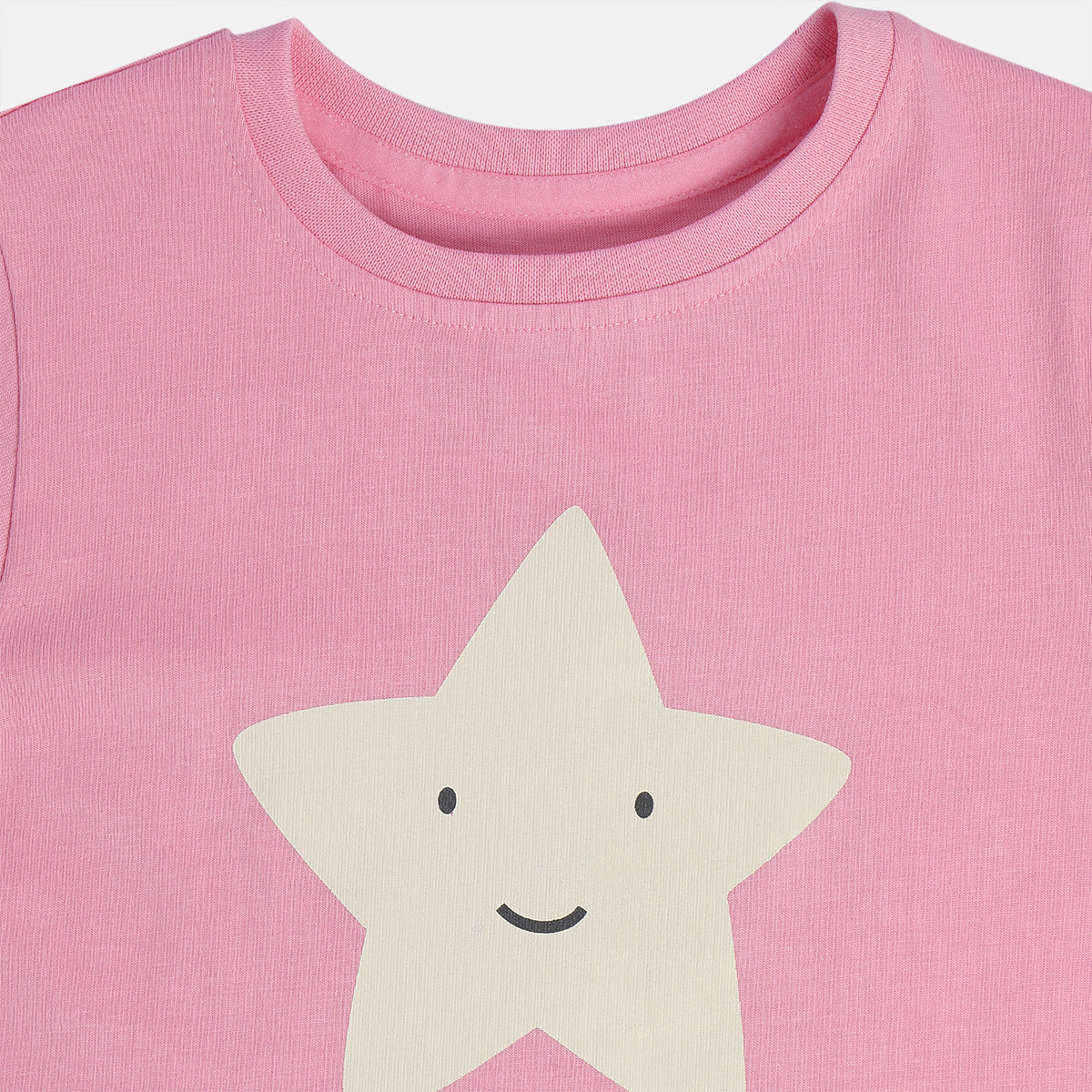 Girls Green/Grey Round Neck Short Sleeve Top And Bottom