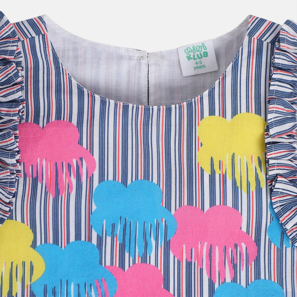 Girls White Woven Top