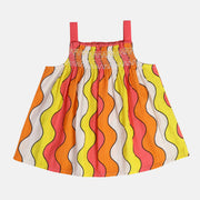 Girls Pink Woven Top