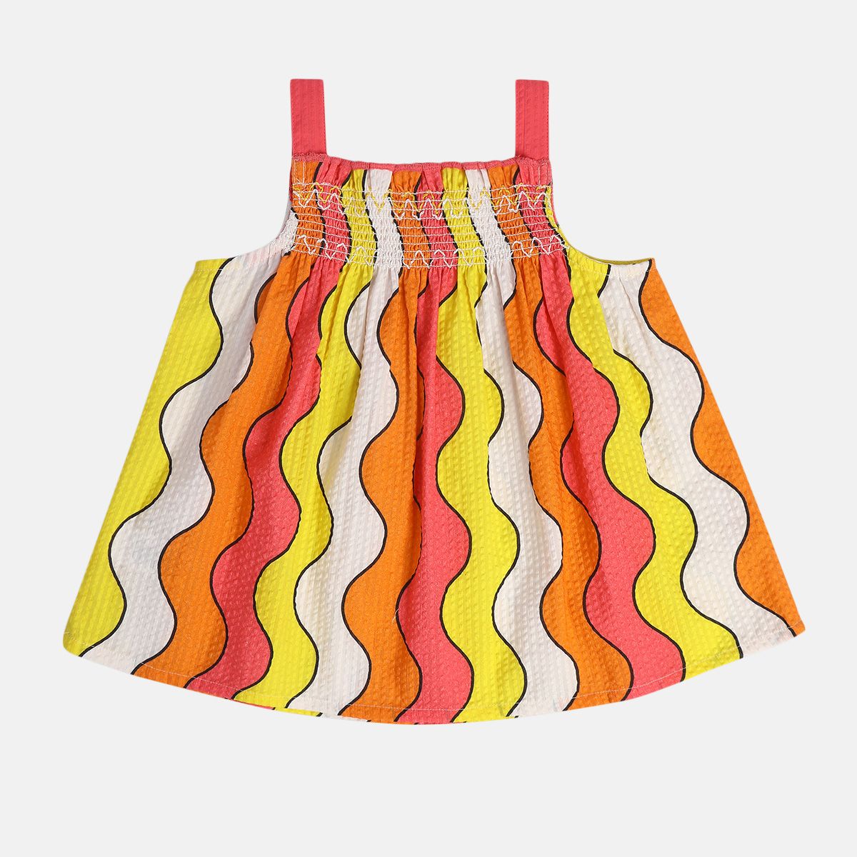 Girls Pink Woven Top