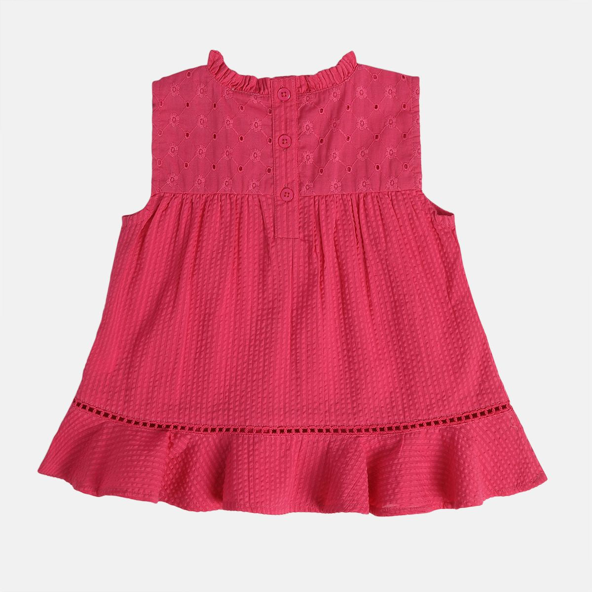 Girls Pink Pack Of 1 Woven Top