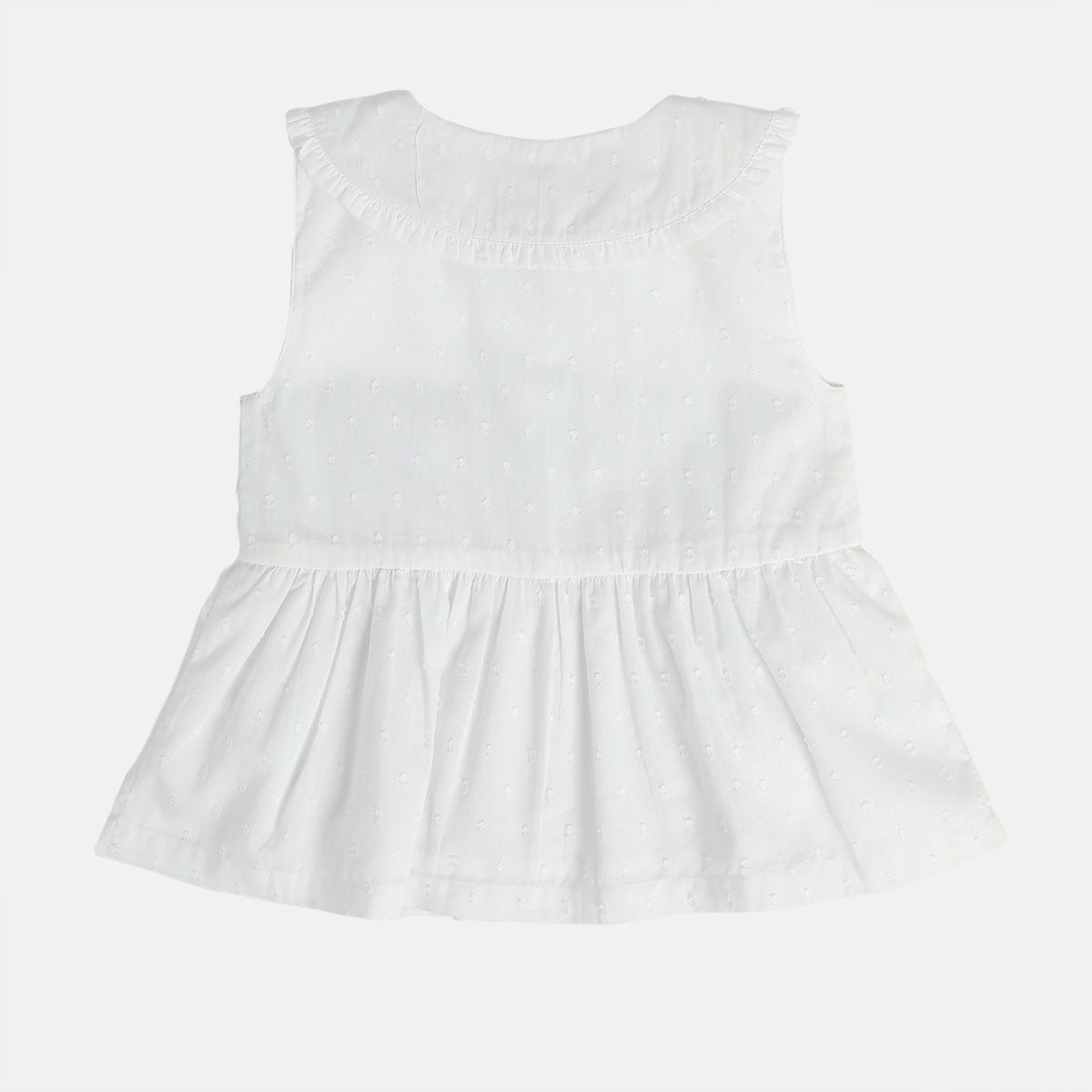 Girls White Pack Of 1 Woven Top