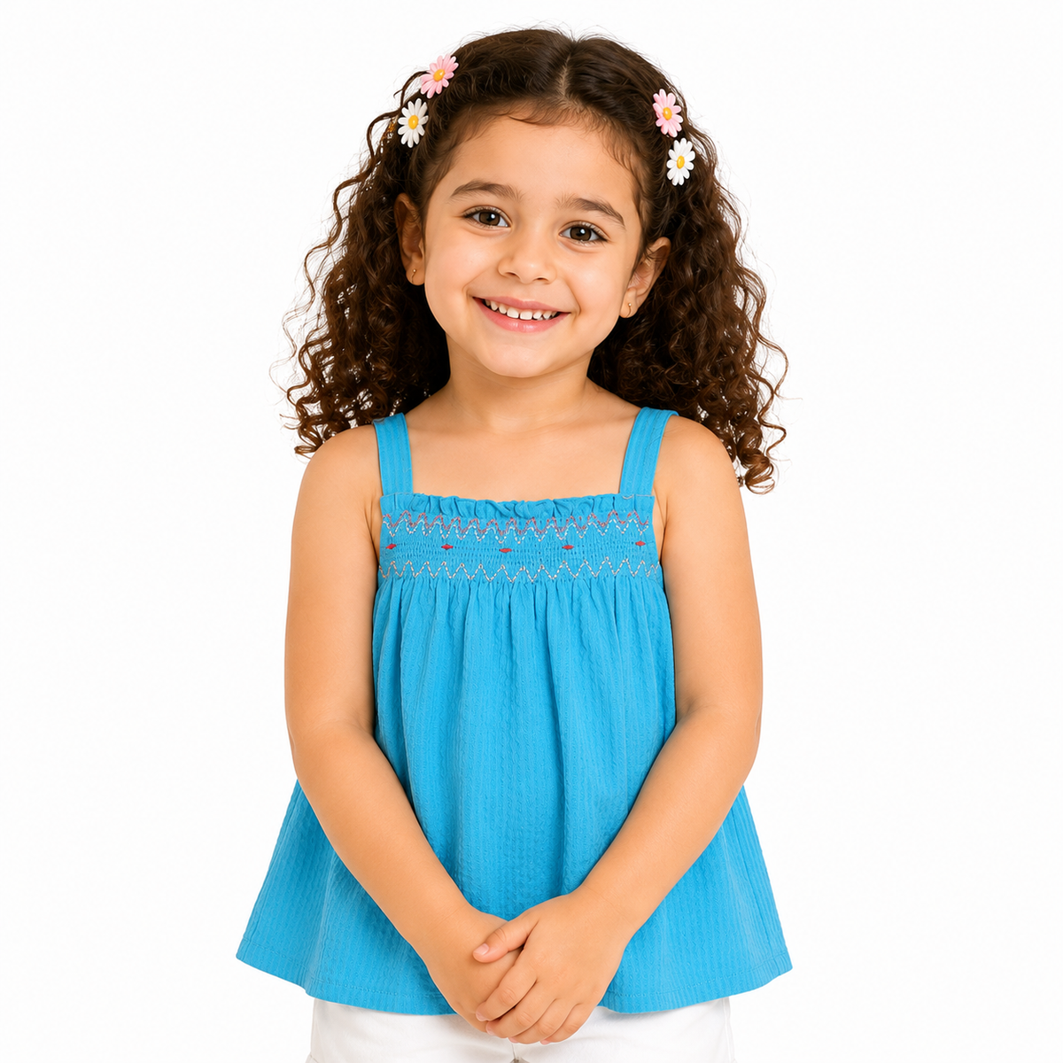 Girls Blue Pack Of 1 Woven Top