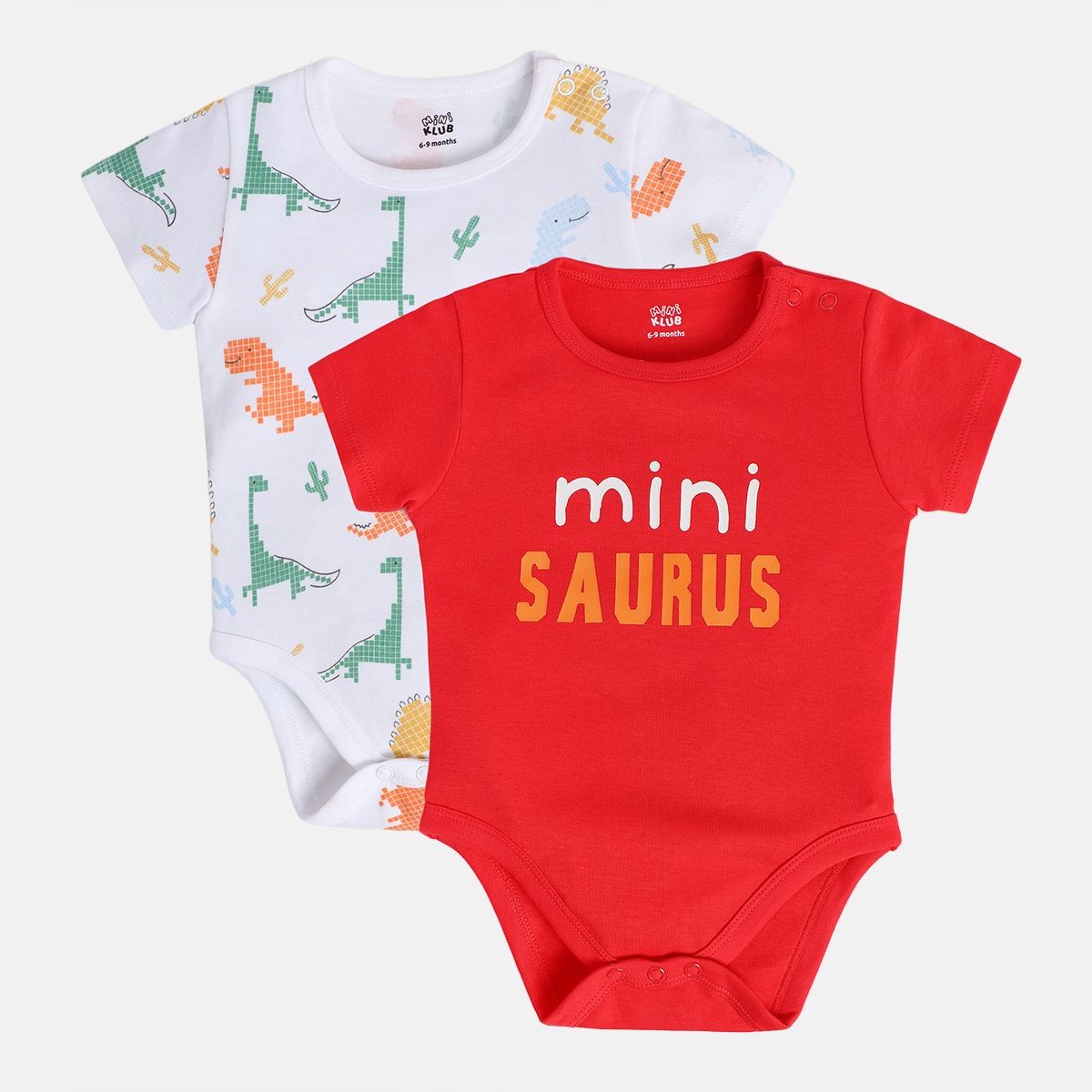 Boys Multicolor Pack Of 2 Body Suit