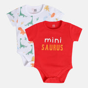 Boys Multicolor Pack Of 2 Body Suit