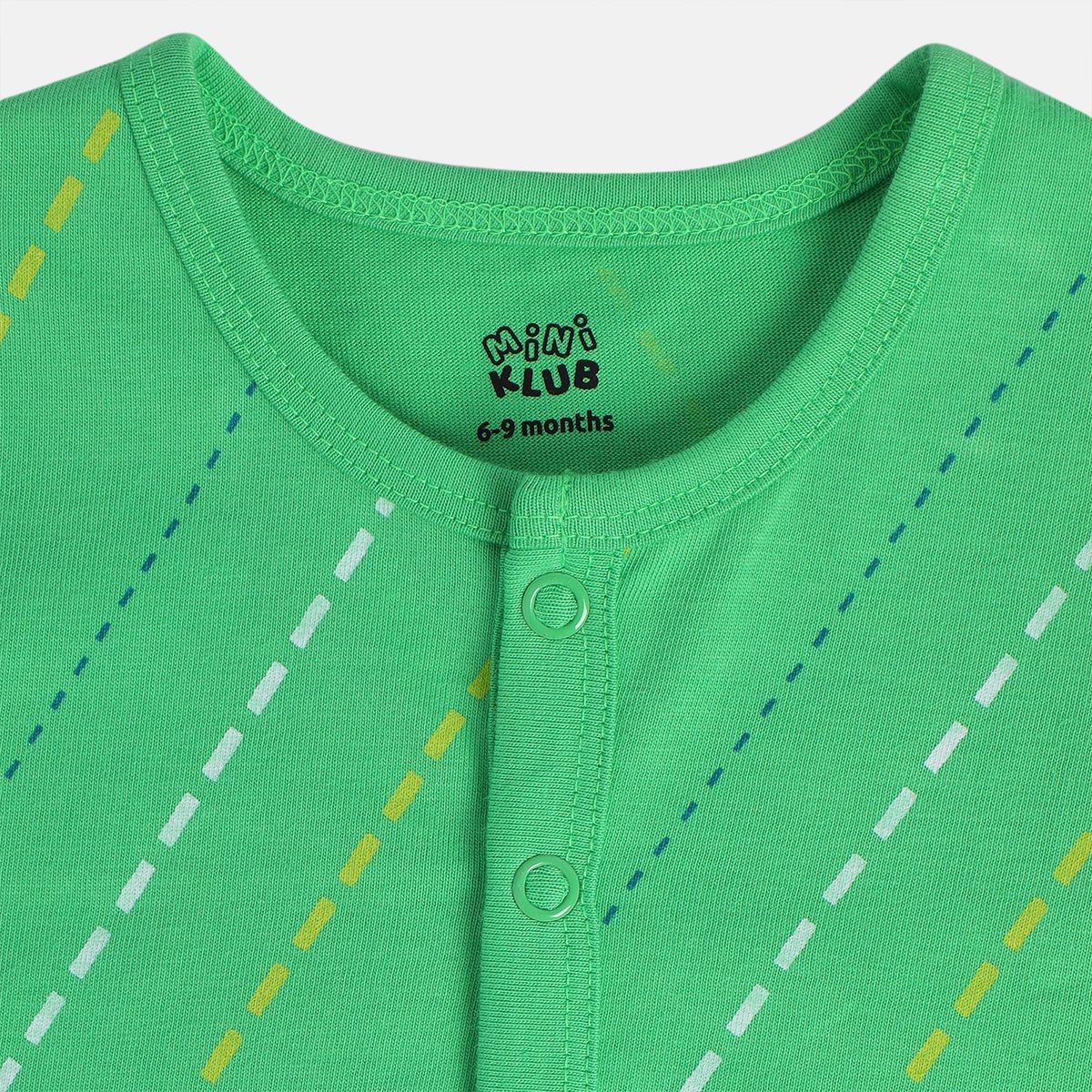 Boys White/Green Short Sleeve Front Open Vest