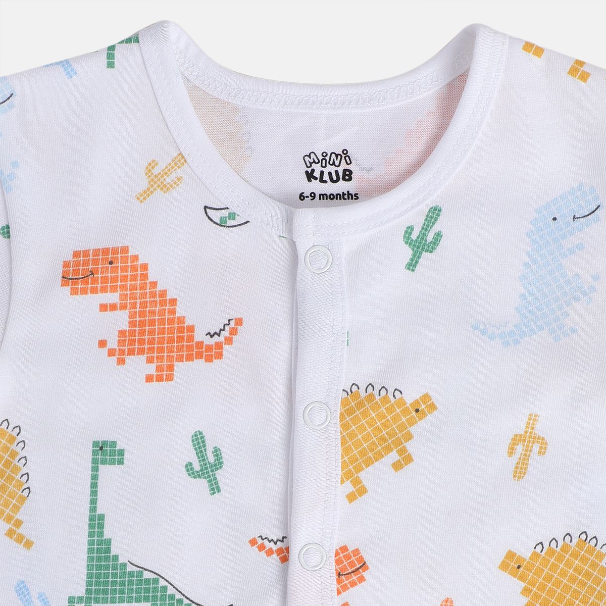 Boys White/Green Short Sleeve Front Open Vest