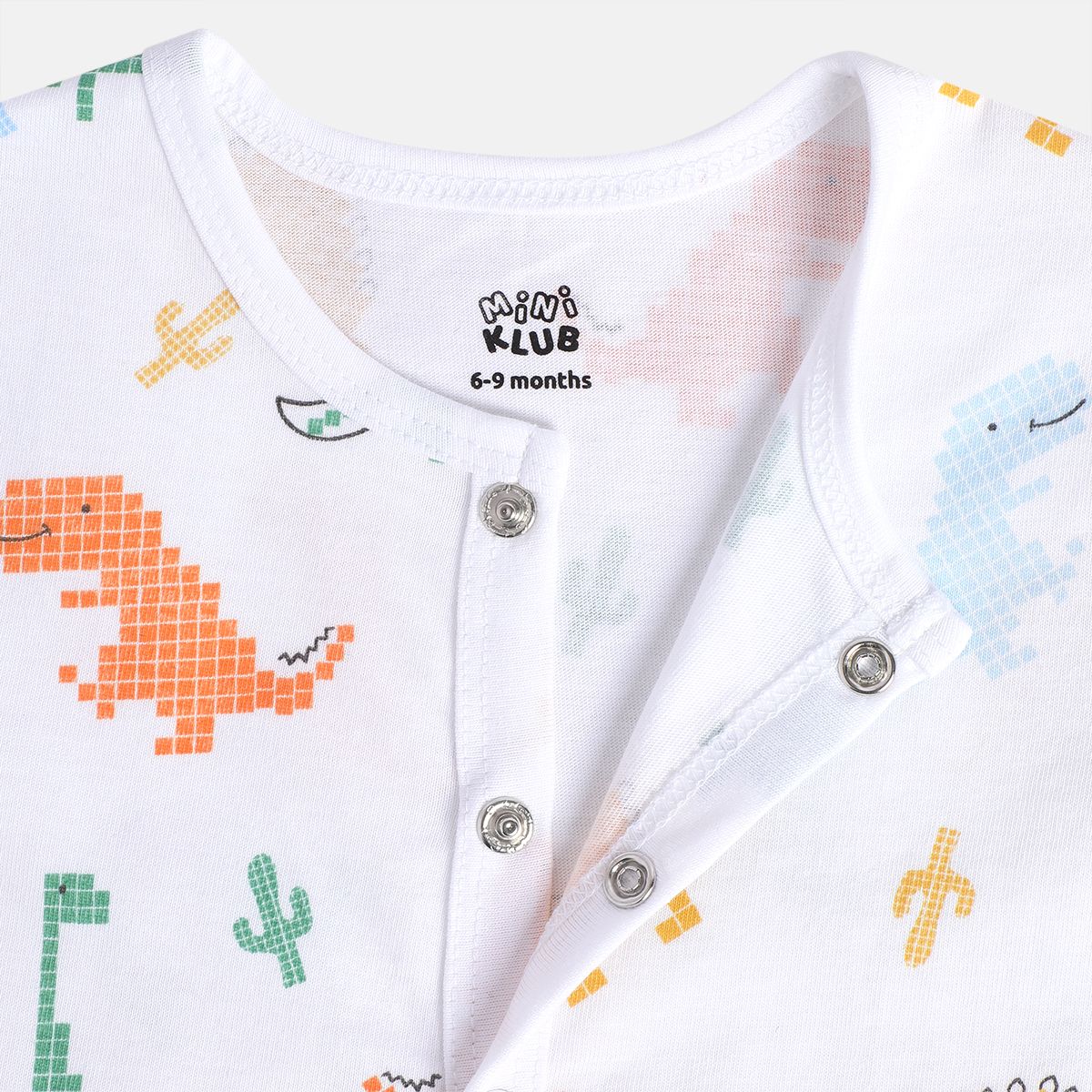 Boys White/Green Short Sleeve Front Open Vest