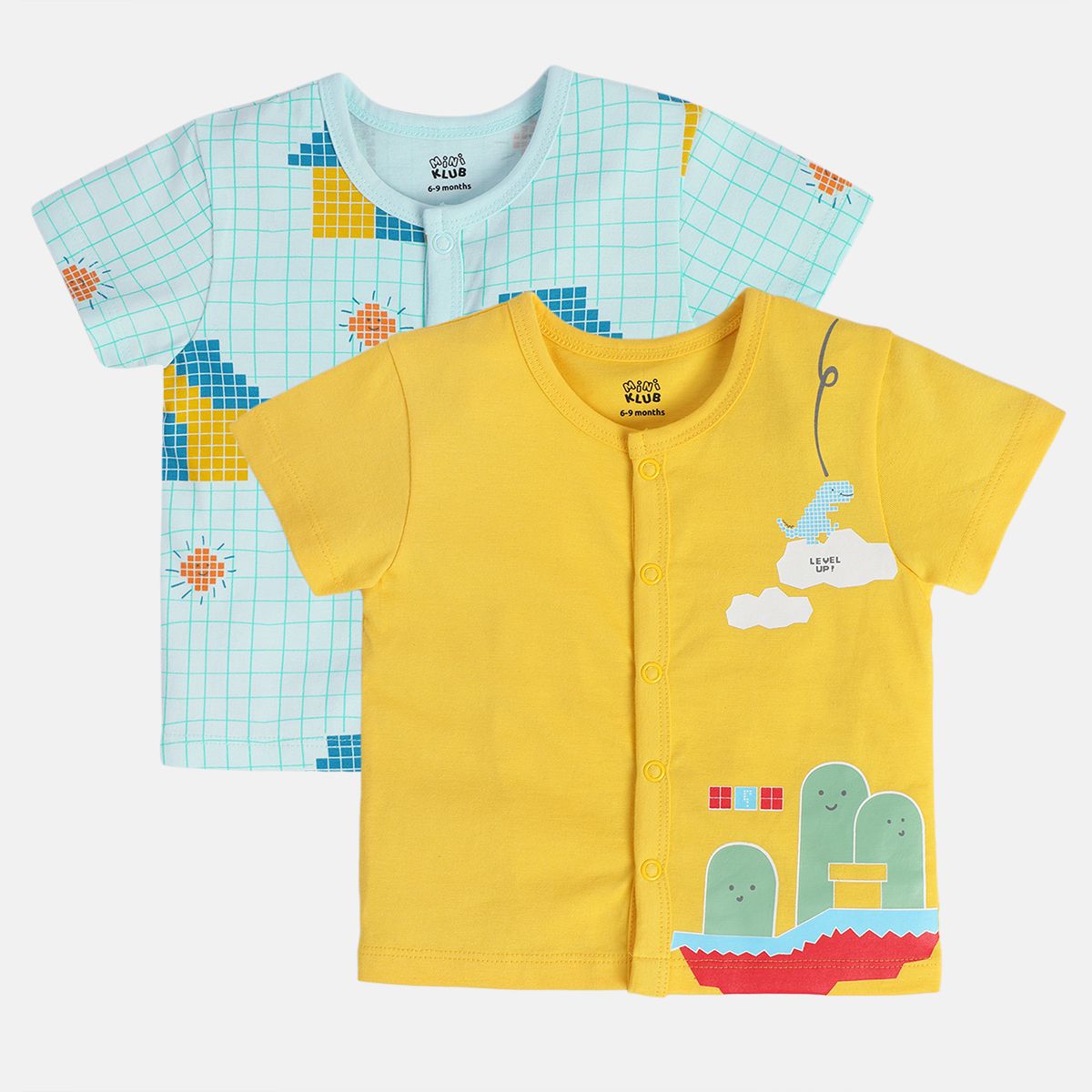 Boys Multicolor Pack Of 2 Front Open Vest