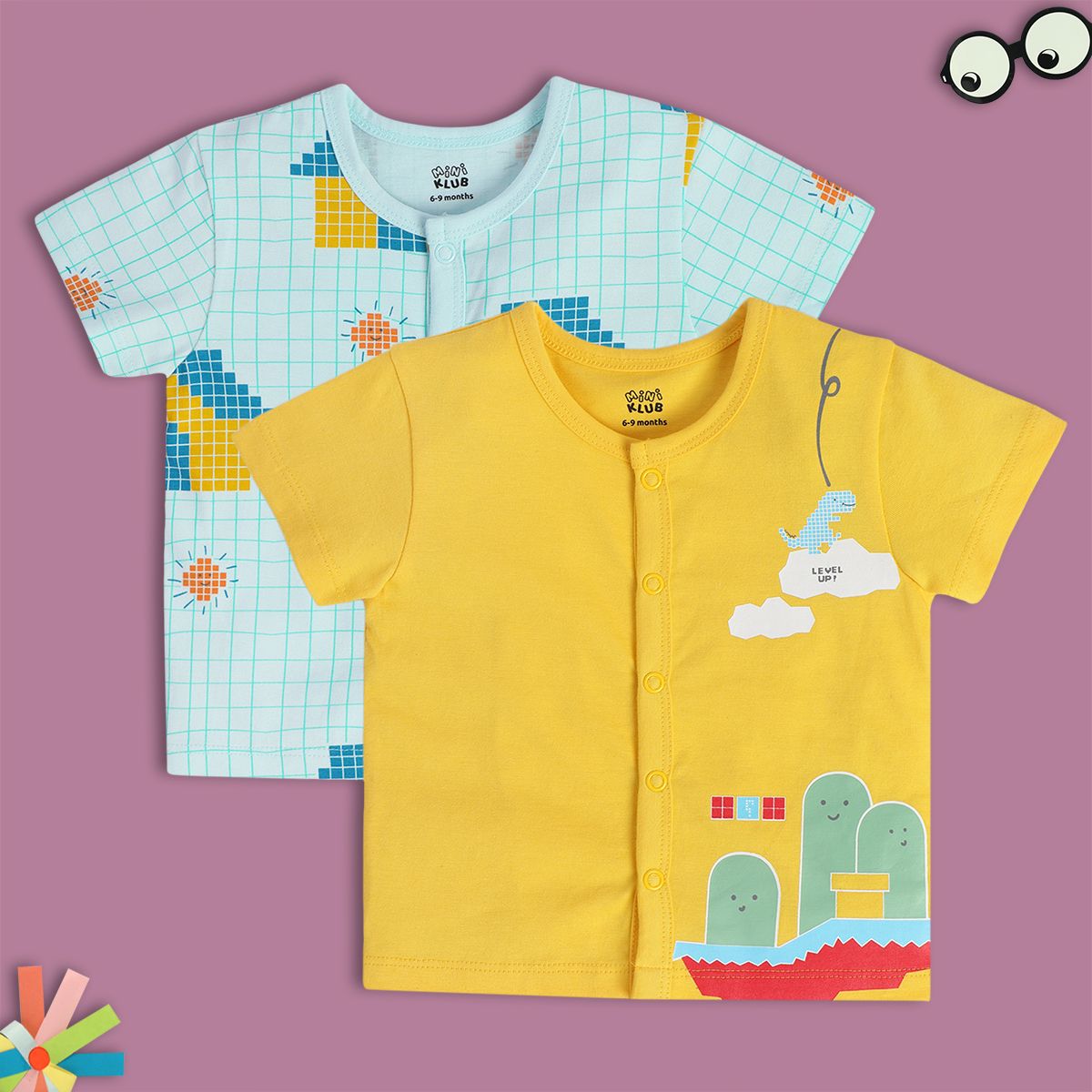 Boys Multicolor Pack Of 2 Front Open Vest