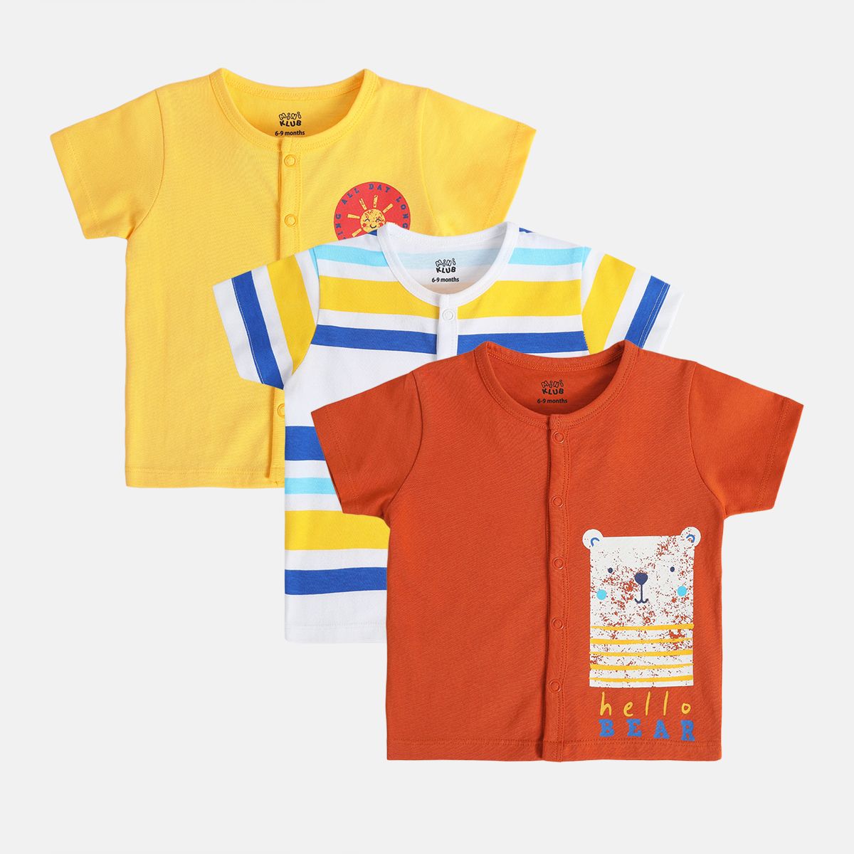 Boys White/Red/Yellow Front Open Vest