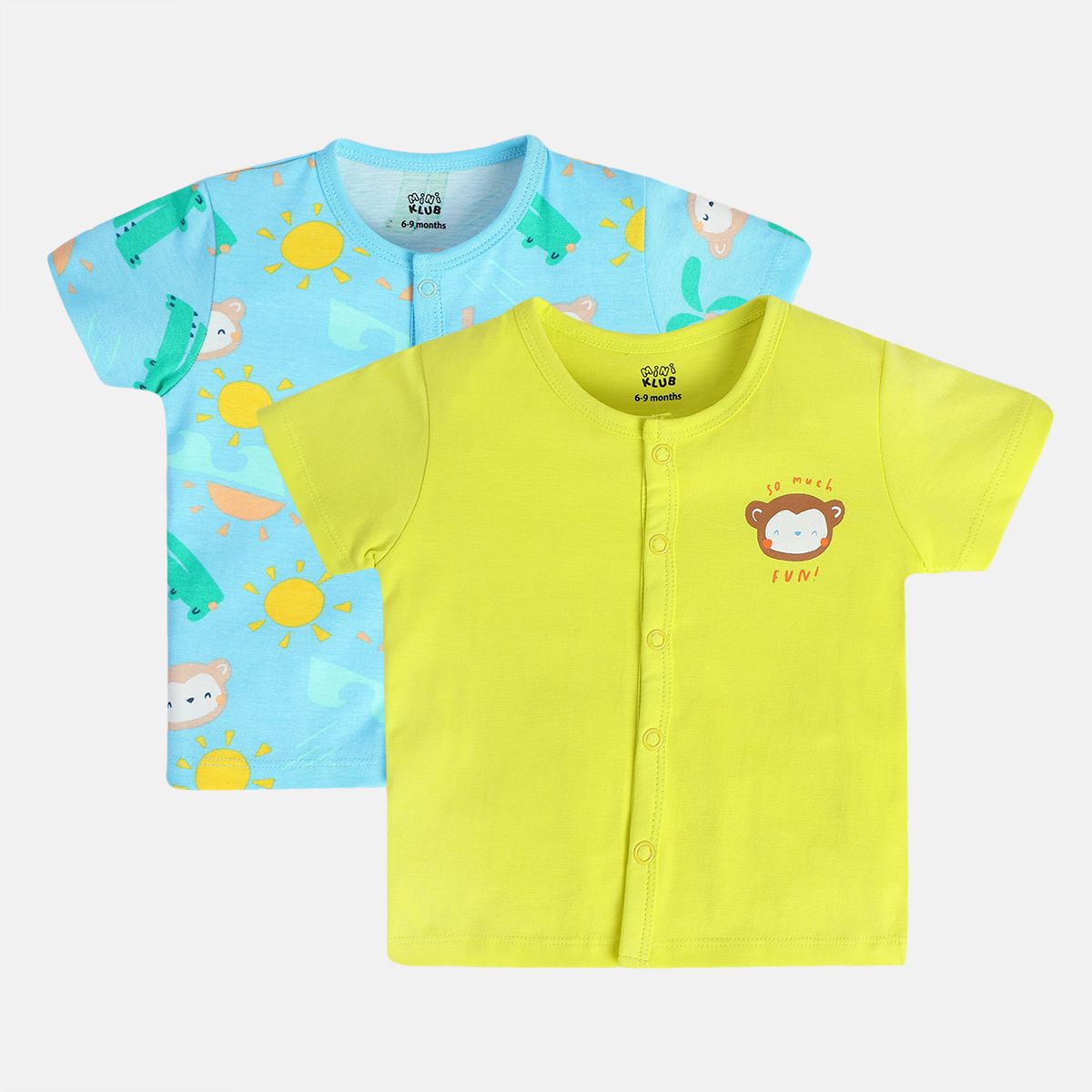 Boys Multicolor Pack Of 2 Front Open Vest