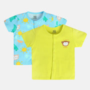 Boys Multicolor Pack Of 2 Front Open Vest