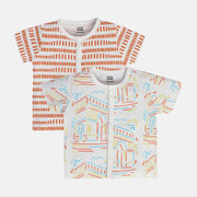 Boys Multicolor Pack Of 2 Front Open Vest
