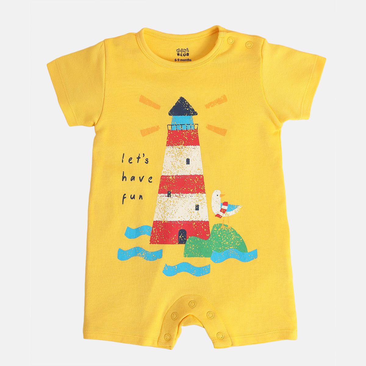Boys White/Yellow Romper