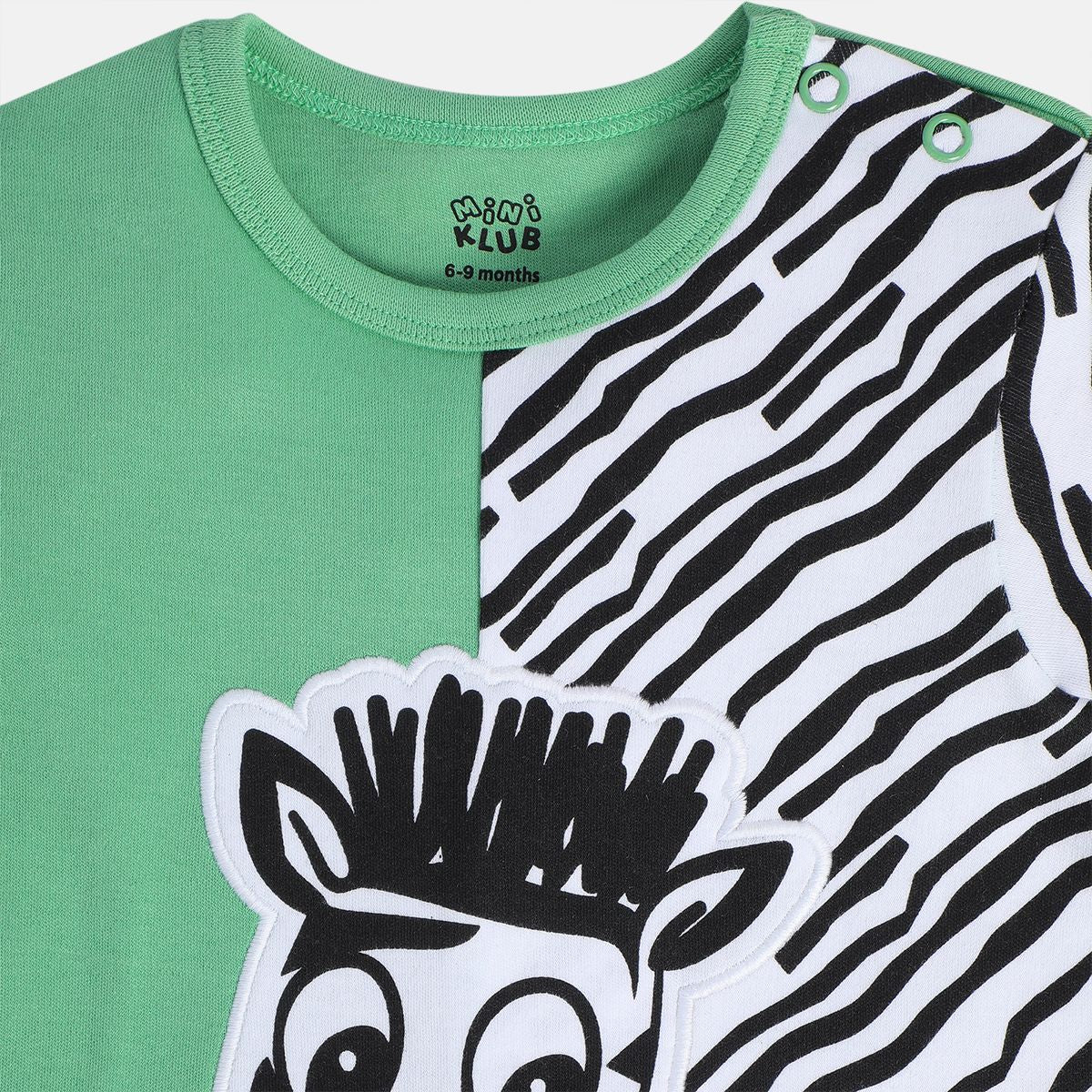 Boys Green Short Sleeve Romper
