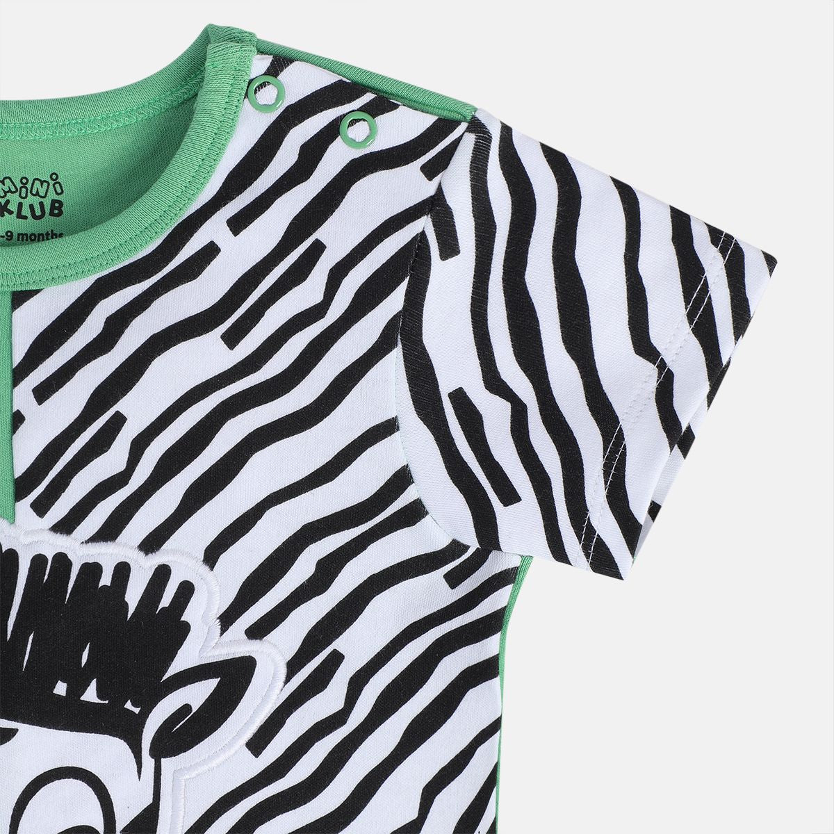 Boys Green Short Sleeve Romper