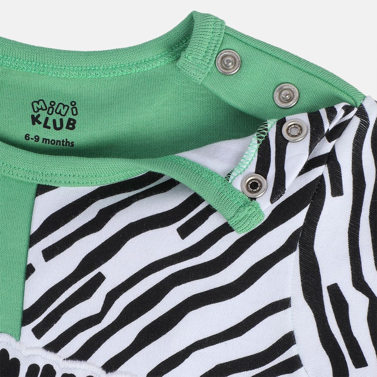 Boys Green Short Sleeve Romper