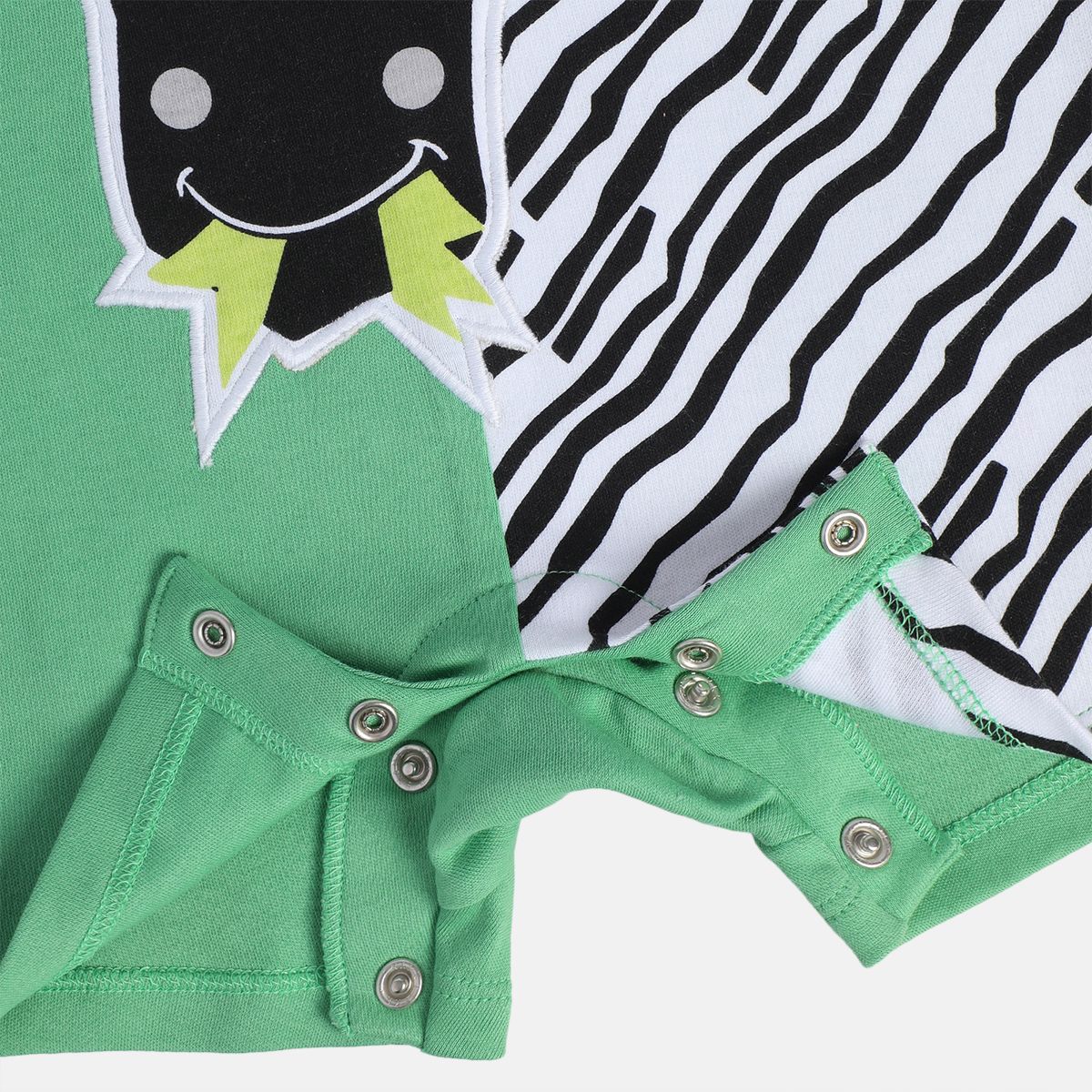 Boys Green Short Sleeve Romper