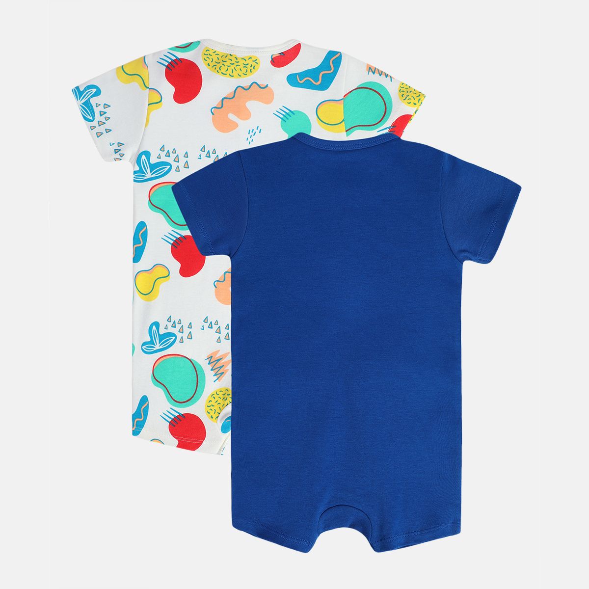 Boys Multicolor Pack Of 2 Romper