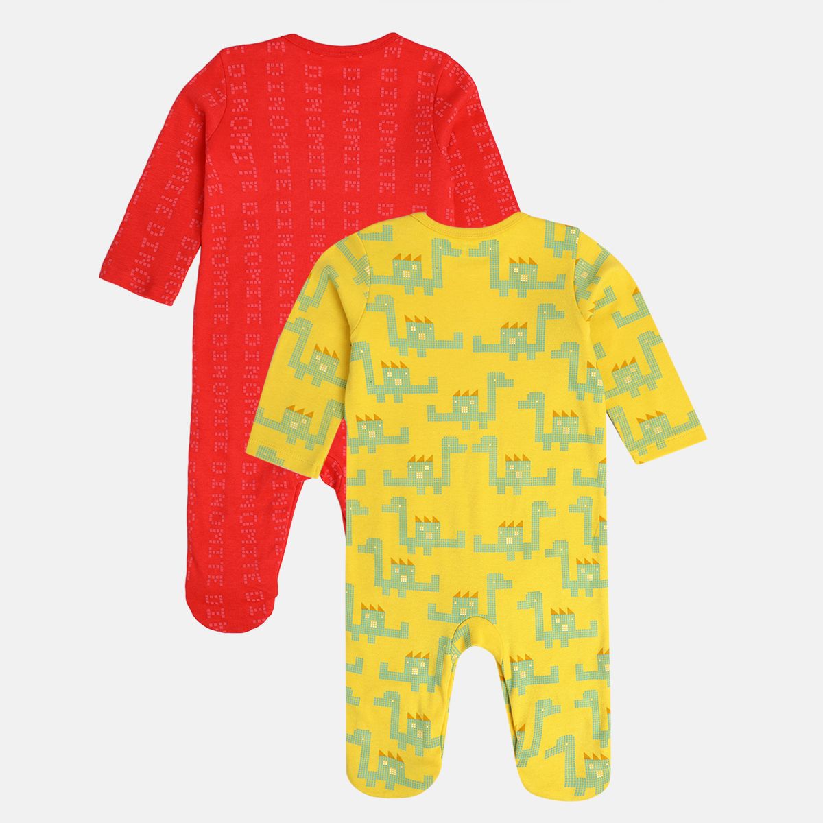 Boys Multicolor Pack Of 2 Sleep Suit