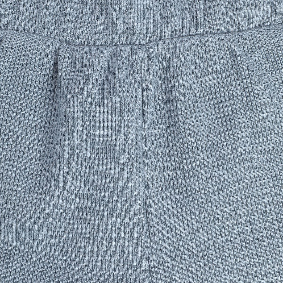Baby Boys Dusty Blue and Olive Green Cotton Blend Knit Shorts Pack of 2 Regular Fit Everyday Wear