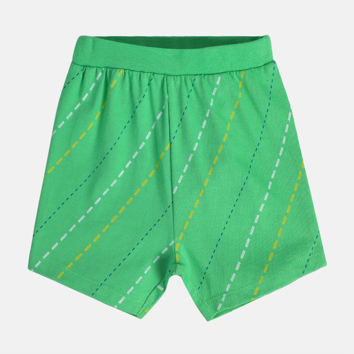 Boys White/Green Shorts