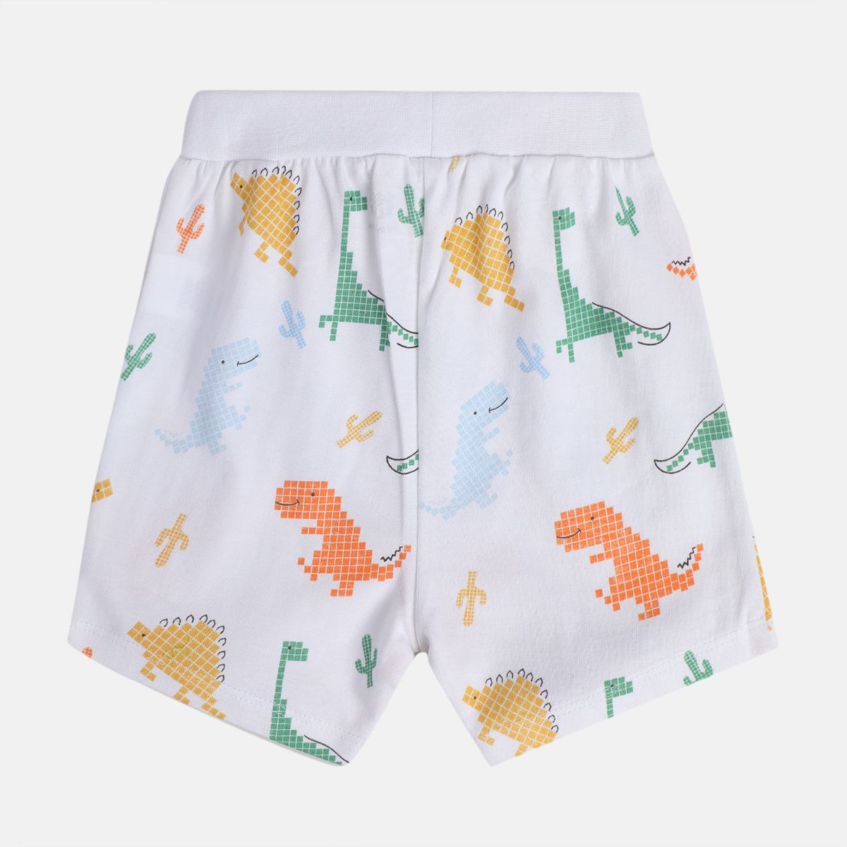 Boys White/Green Shorts