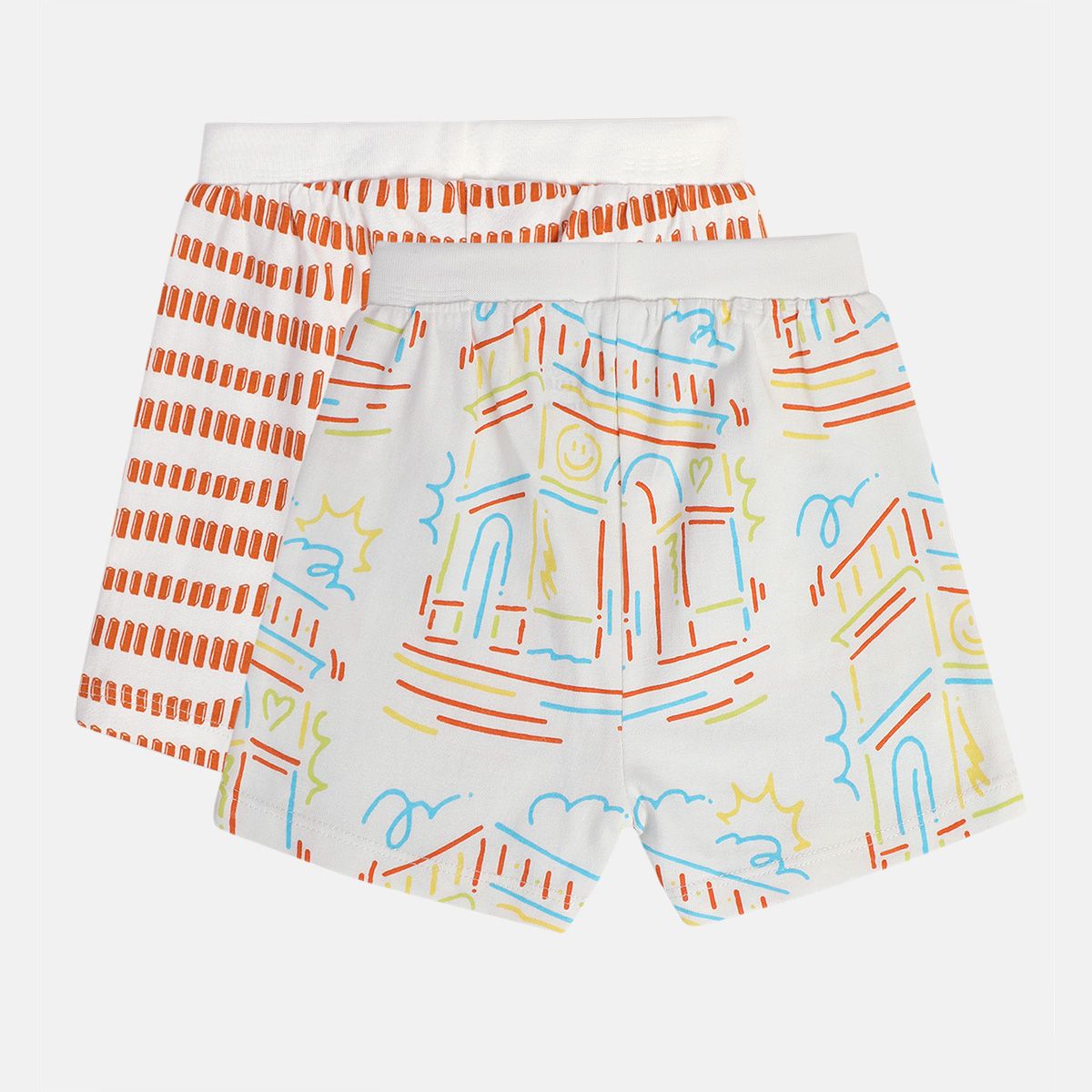 Boys Orange/White Shorts