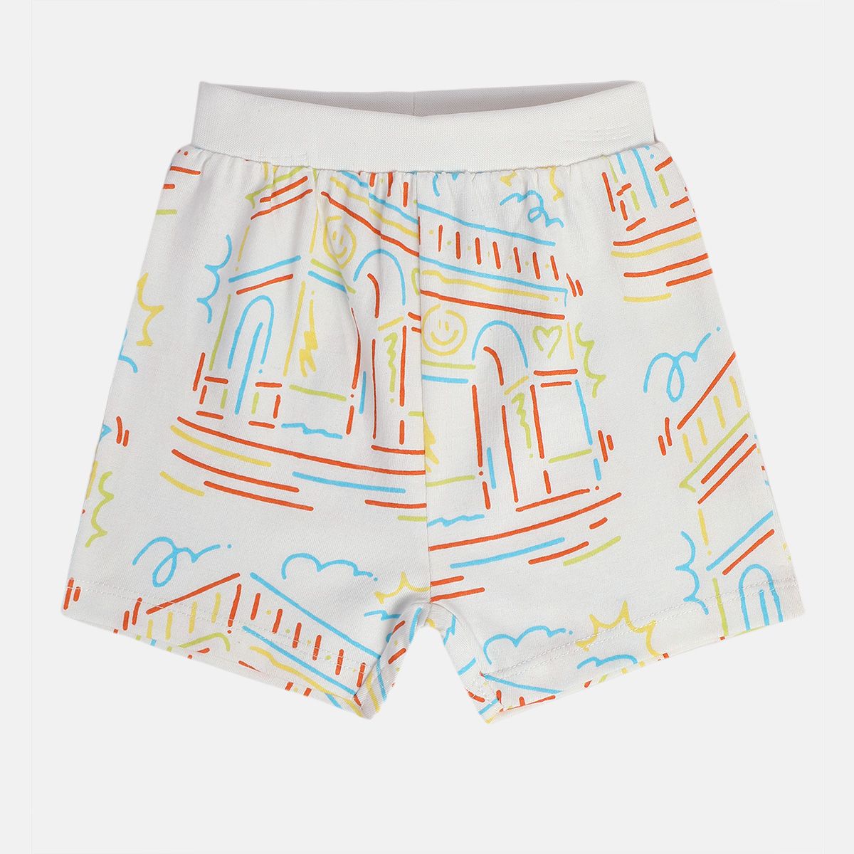 Boys Orange/White Shorts