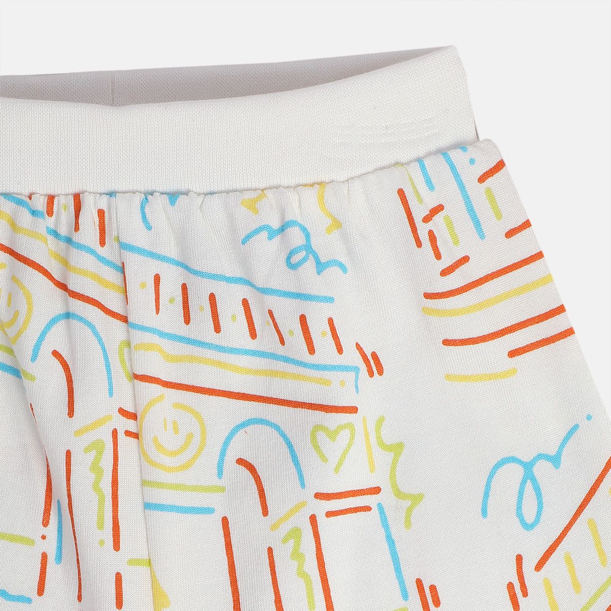 Boys Orange/White Shorts