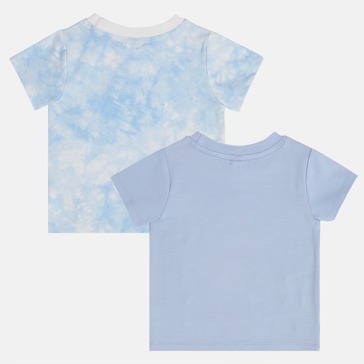 Baby Boys Tie,Dye and Animal Print T,Shirts Pack of 2, Blue